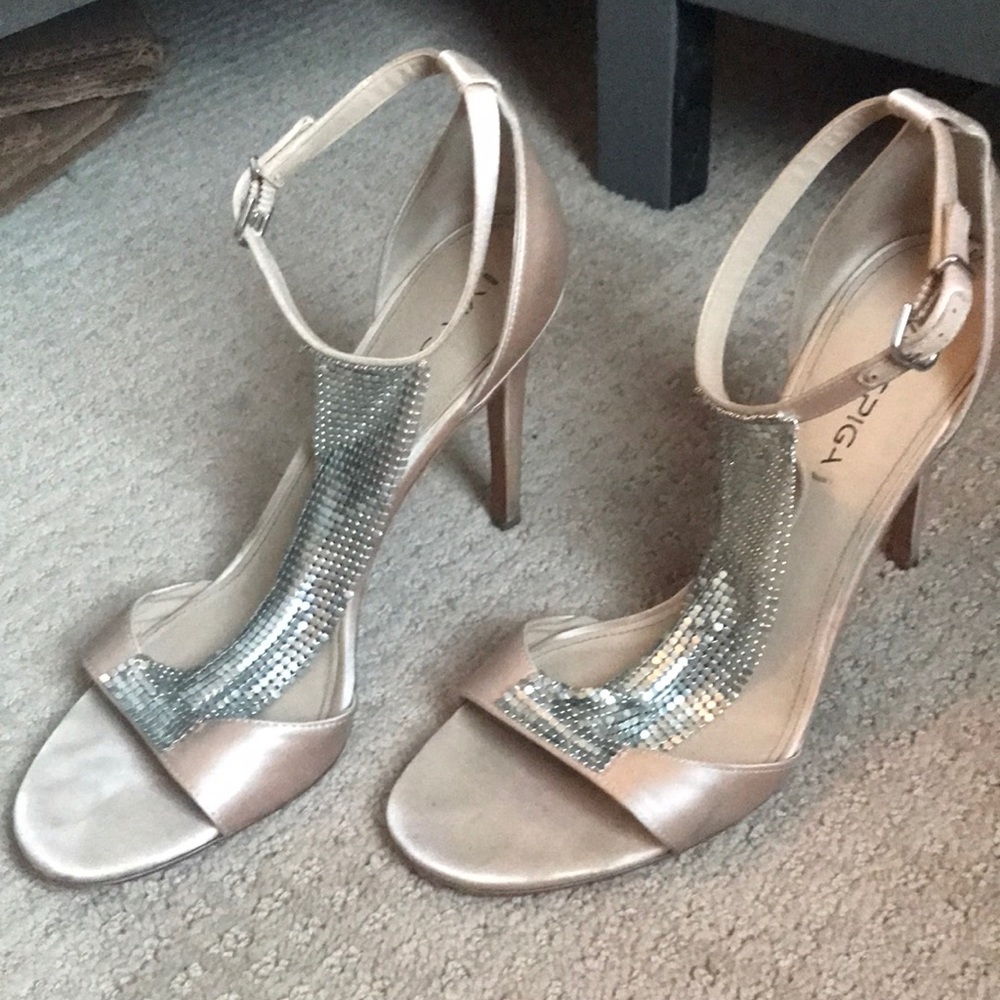 Via Spiga jeweled sandal heels